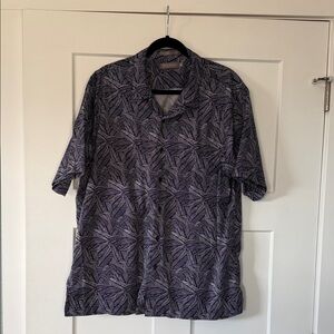 Men's Navy & White Patterned Shirt